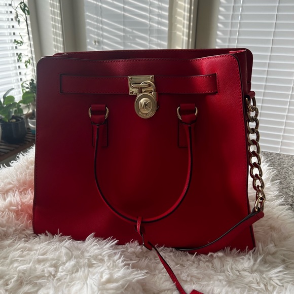 MK Orange Red Purse - Picture 5 of 8